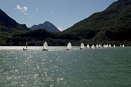 Mini Yacht race at Cavazzo lake